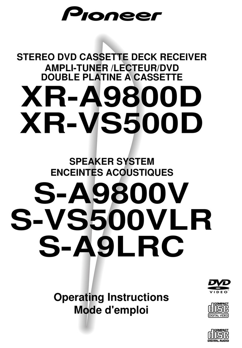 Pioneer XR-A9800D Operating	 instruction