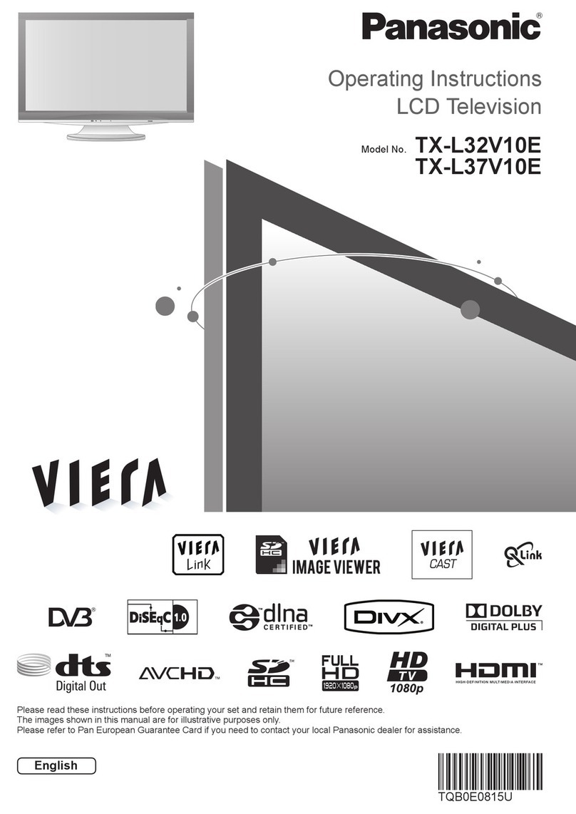 Panasonic Viera TX-L32V10E User manual