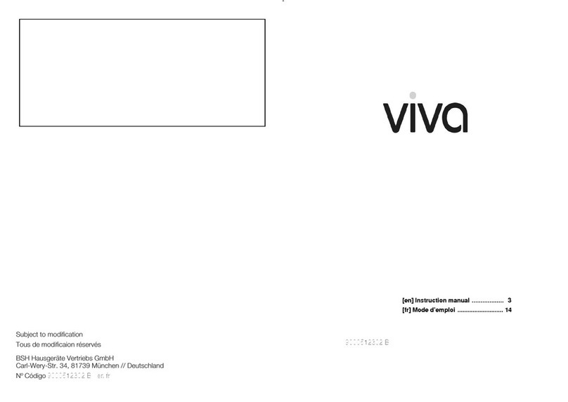 Viva VVK26G2320 instruction manual
