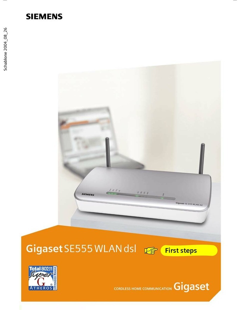 Gigaset Gigaset SE555 WLAN dsl First steps