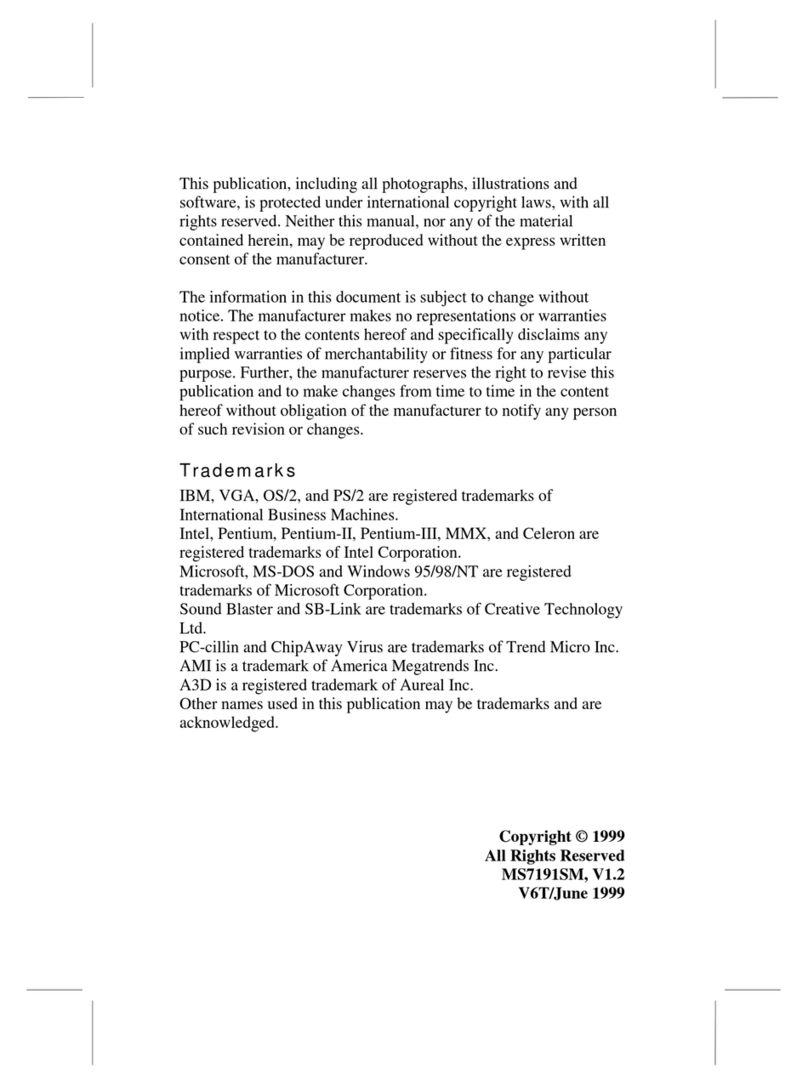 MATSONIC MS7191SM User manual