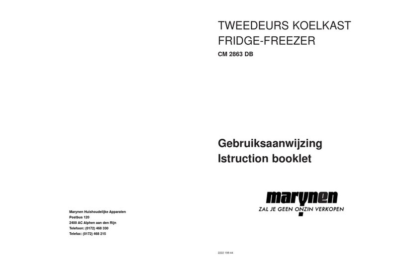 MARYNEN CM 2863 DB Instruction booklet