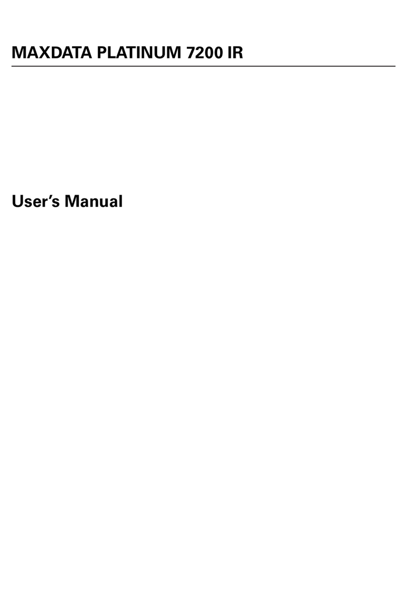 MAXDATA PLATINUM 7200 IR user manual
