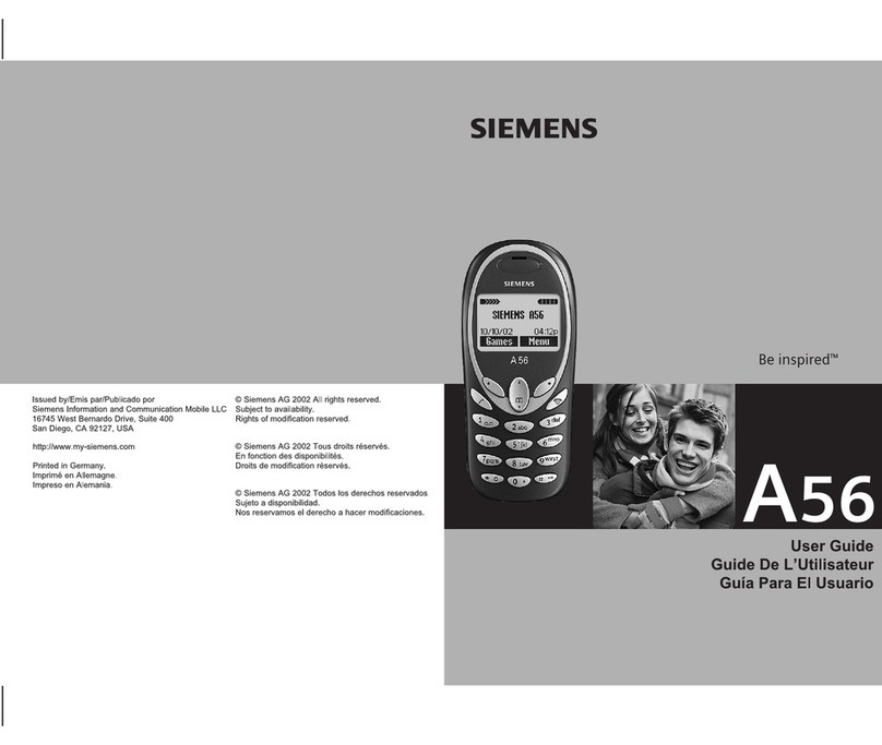 Siemens A56 User manual