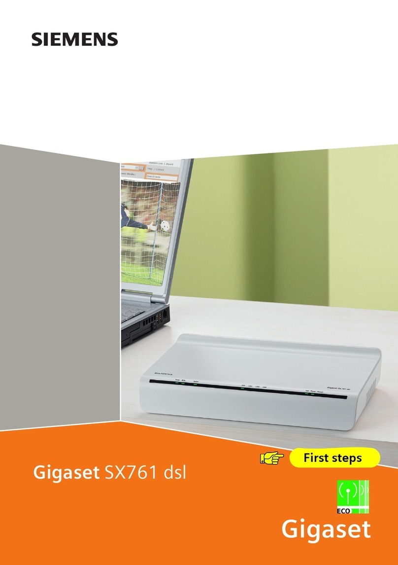 Gigaset Gigaset SX761 dsl manual