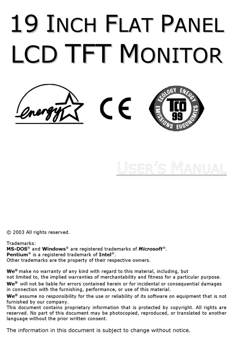 Medion FLAT PANEL LCD TFT MONITOR User manual