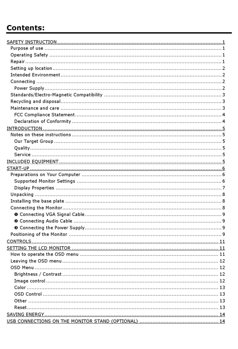 Medion LCD Monitor User manual
