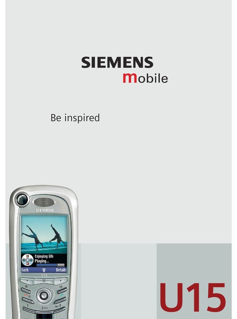 Siemens U15 User manual Siemens U15 User manual
