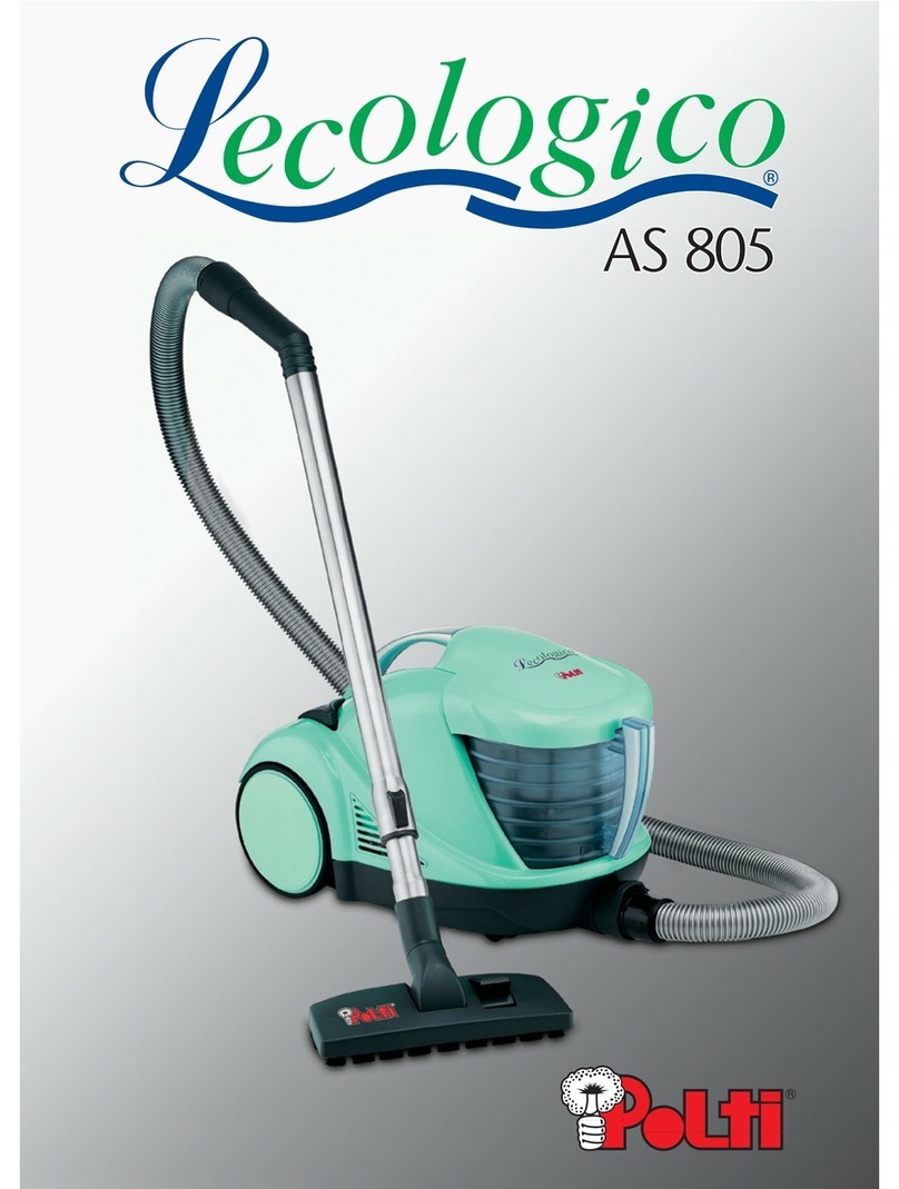 POLTI LECOLOGICO AS 805 Usage instructions