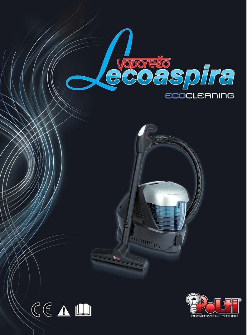 POLTI VAPORETTO LECOASPIRA ECOCLEANING Usage instructions