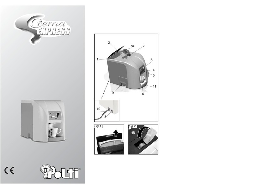 POLTI CREMA EXPRESS Usage instructions