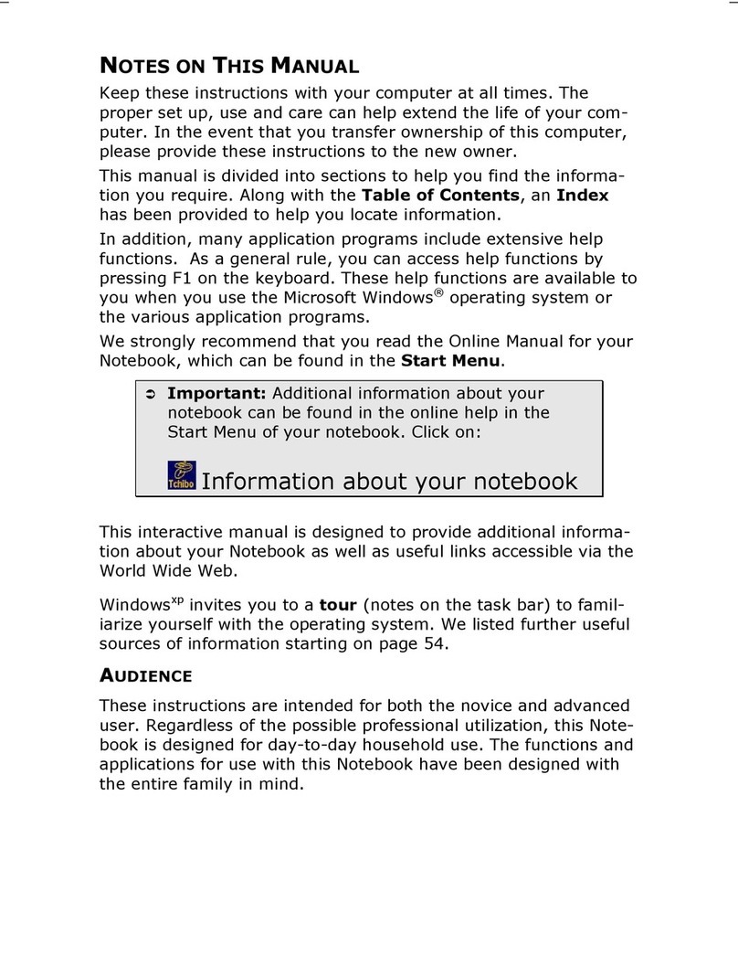 Medion Notebook Computer User manual