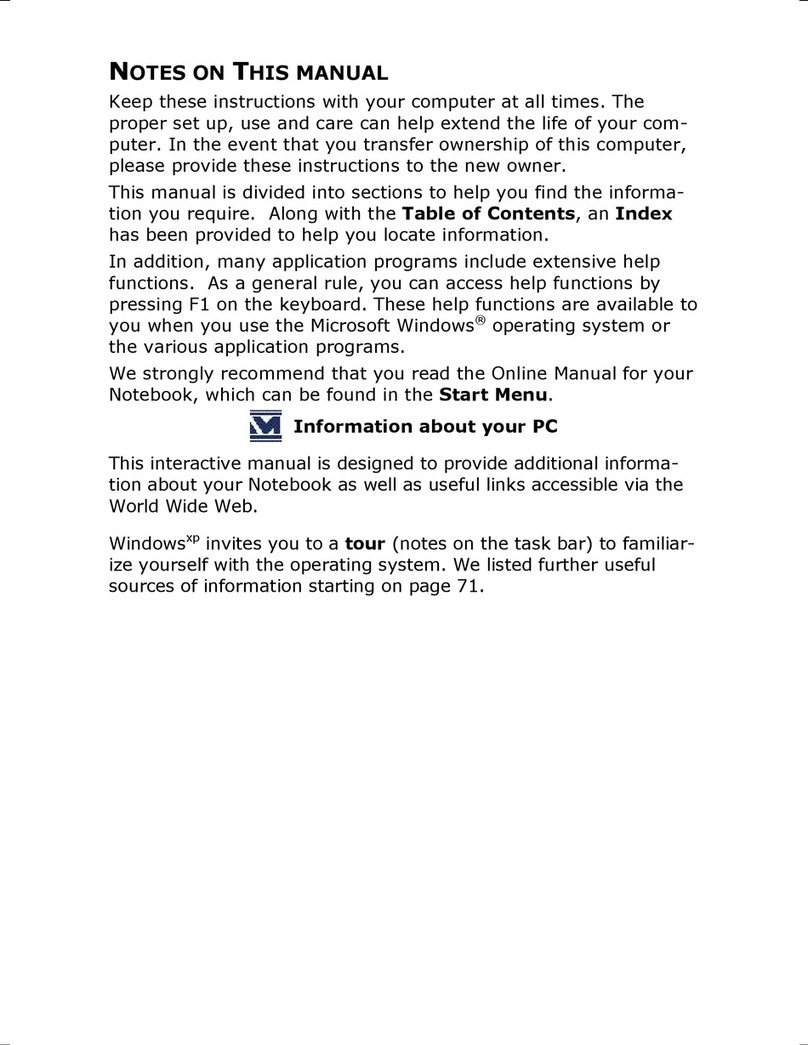 Medion Notebook Computer User manual