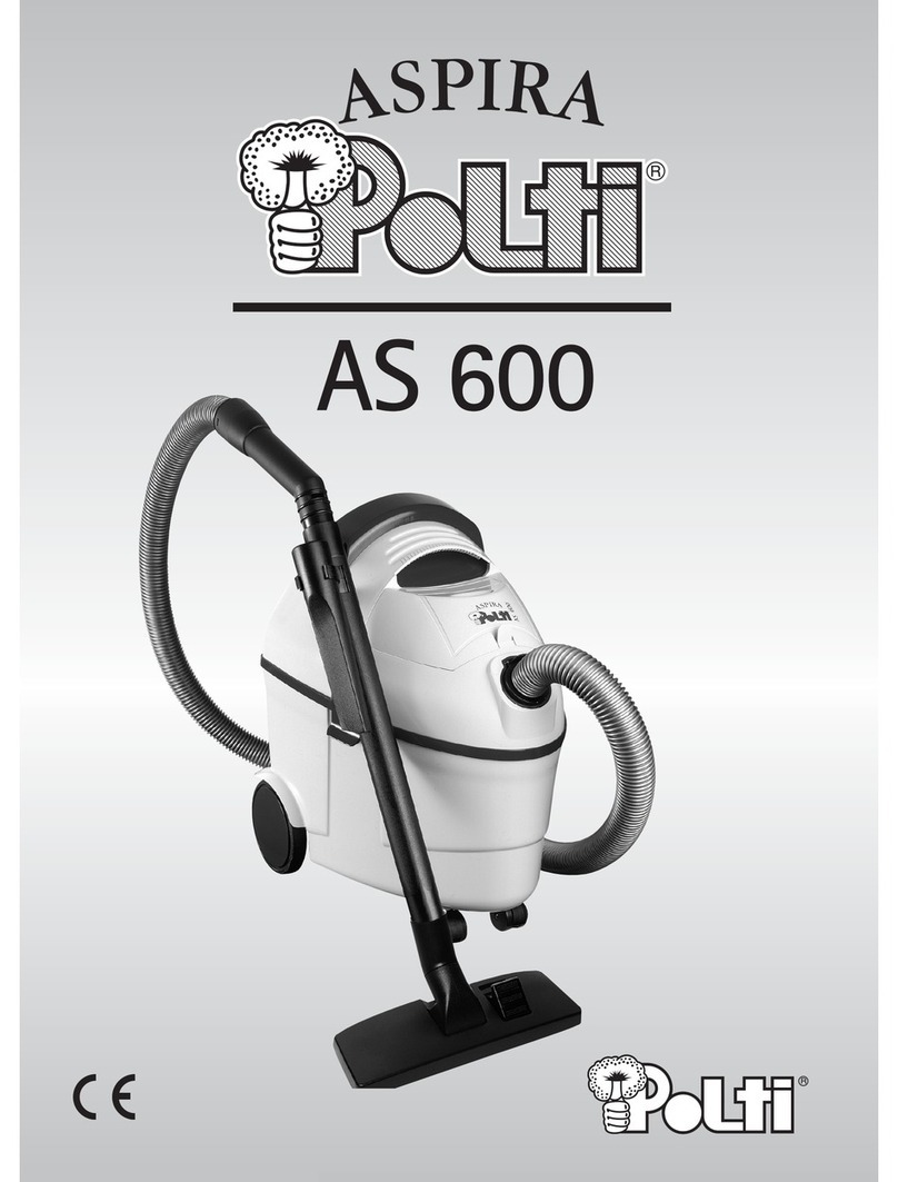 POLTI ASPIRA AS600 Usage instructions