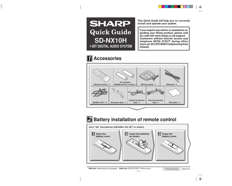Sharp SD-NX10H User manual Sharp SD-NX10H User manual