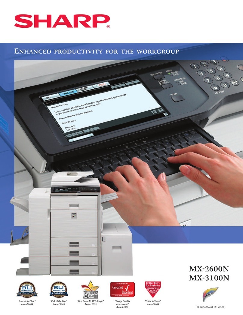 Sharp MX-2600N User manual Sharp MX-2600N User manual
