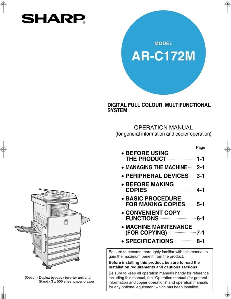 Sharp AR-C172M User manual