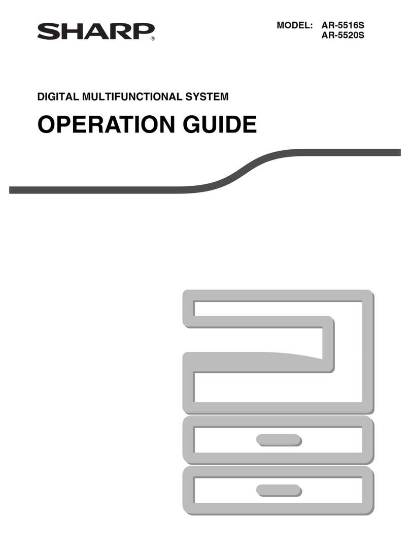 Sharp AR-5516S User manual