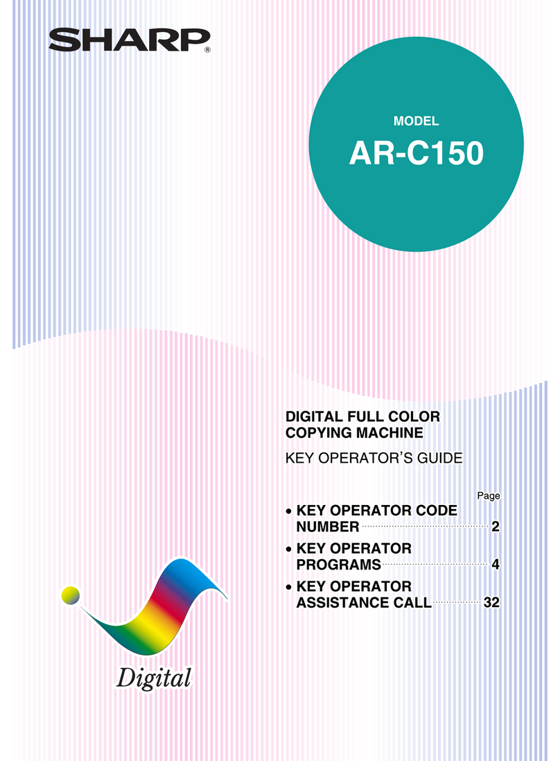 Sharp AR-C150 Key operator's guide