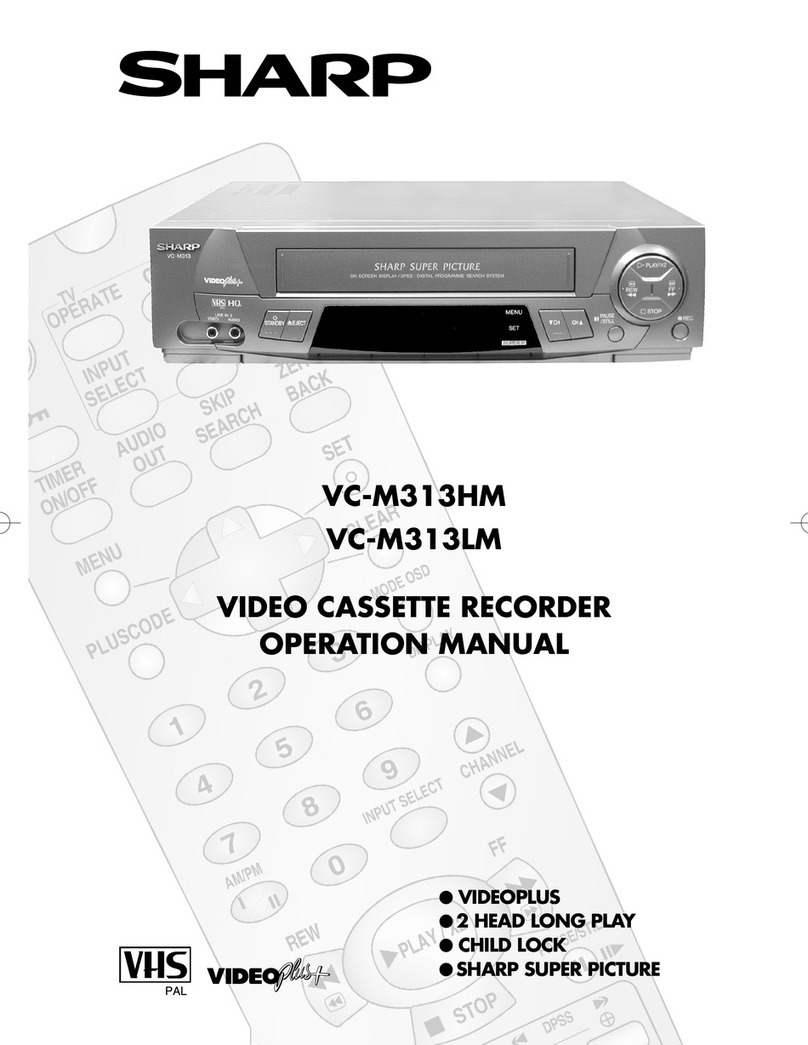 Sharp VC-M313HM User manual Sharp VC-M313HM User manual