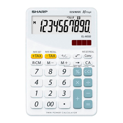 Sharp EL-M332 User manual