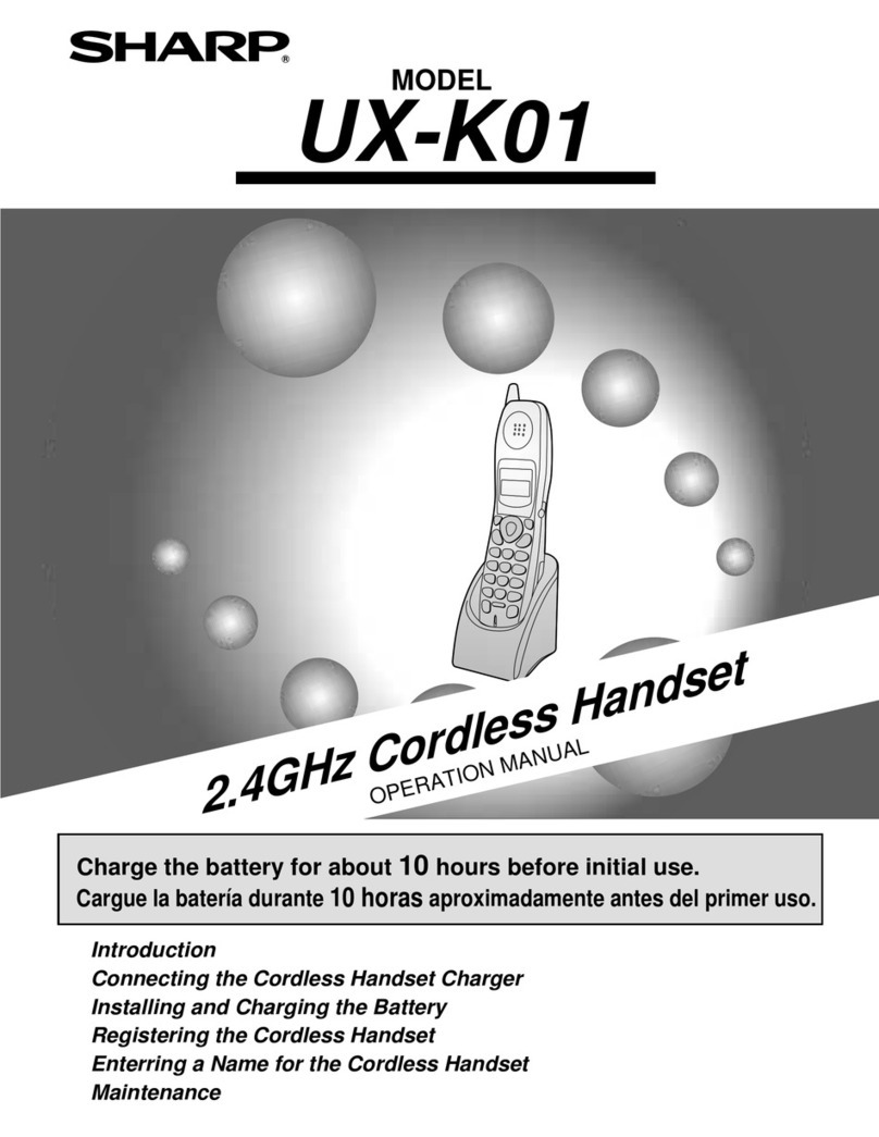 Sharp UX-K01 User manual