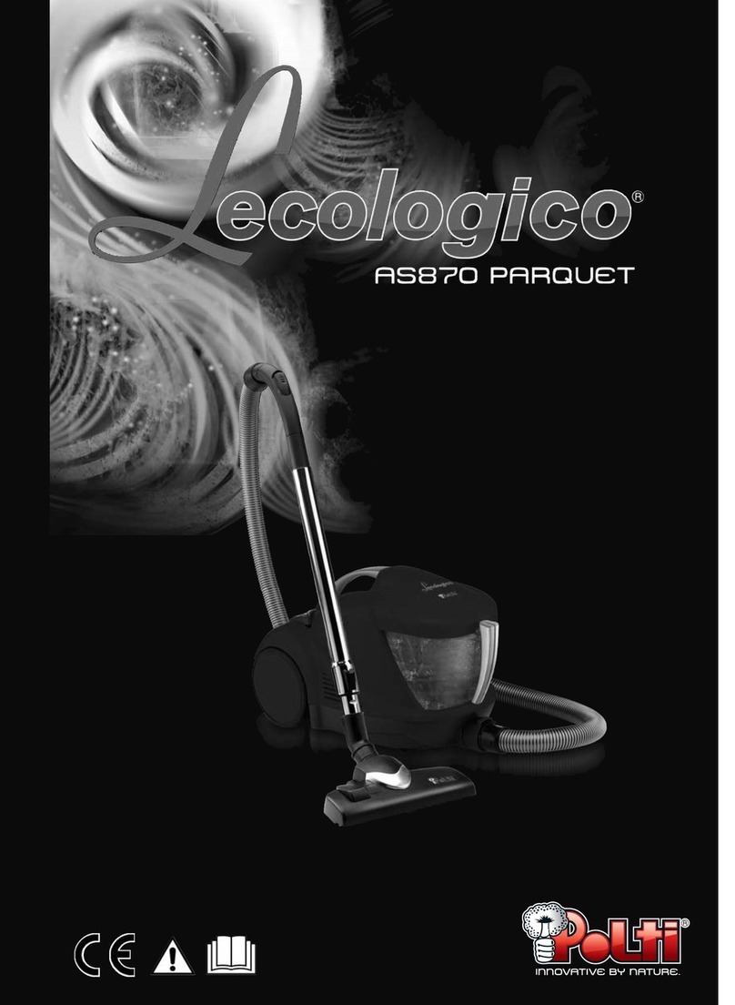 POLTI LECOLOGICO AS870 PARQUET Usage instructions