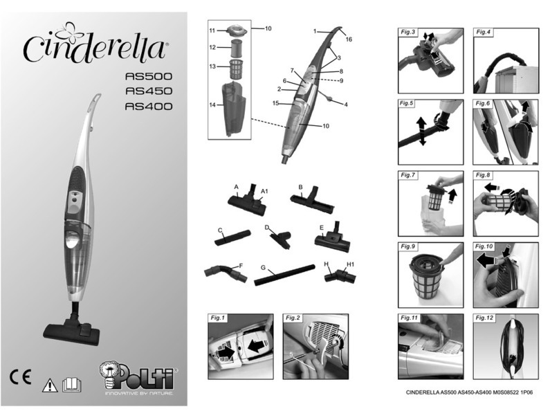 POLTI CINDERELLA AS500 Usage instructions