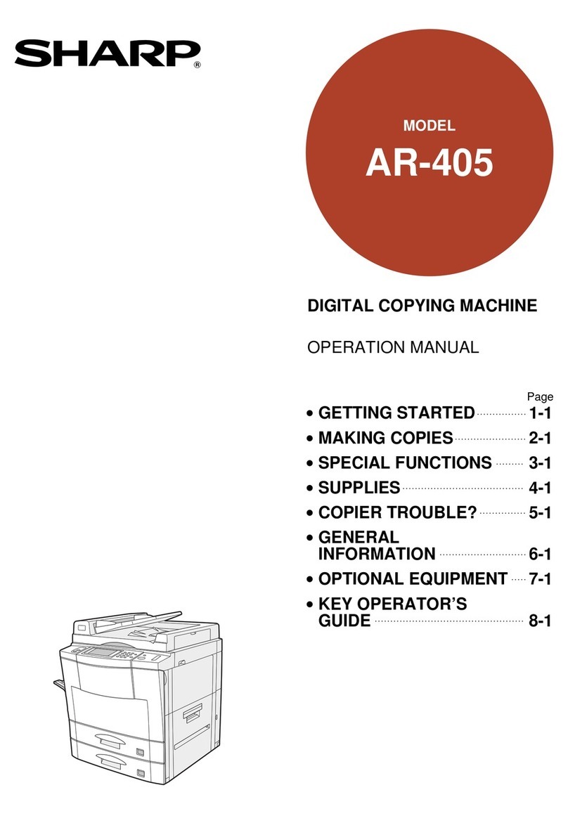 Sharp AR-405 User manual