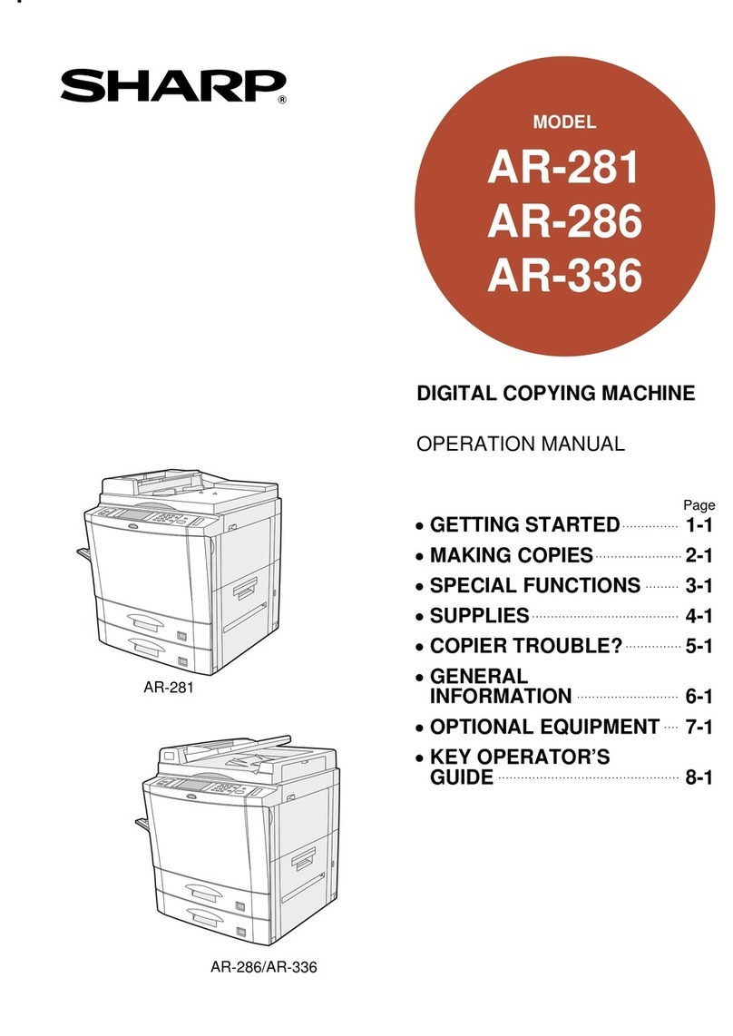 Sharp AR-281 User manual