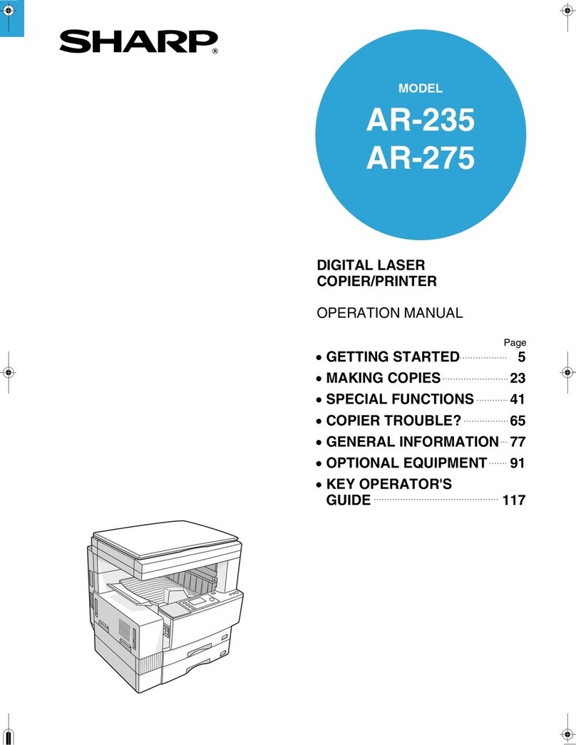 Sharp AR-235 User manual Sharp AR-235 User manual