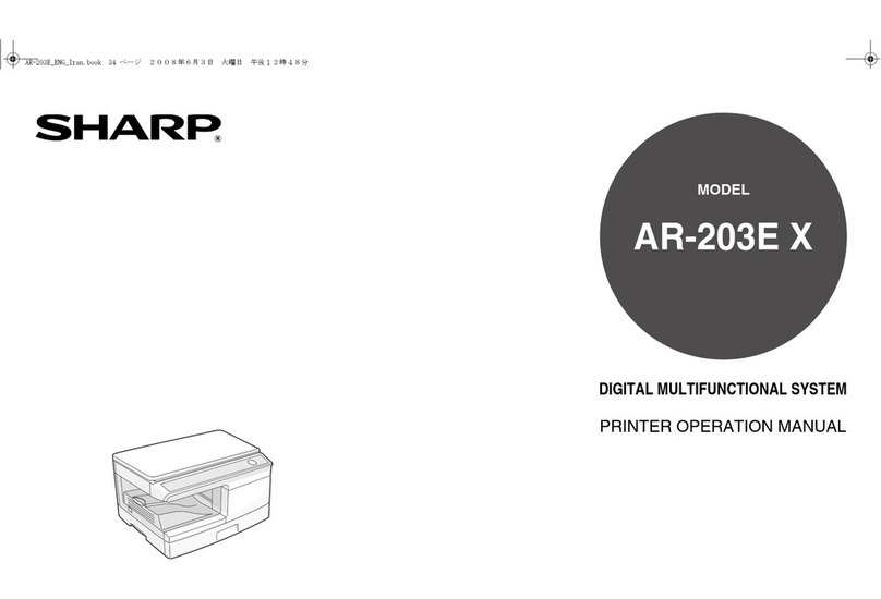 Sharp AR-203E X User manual