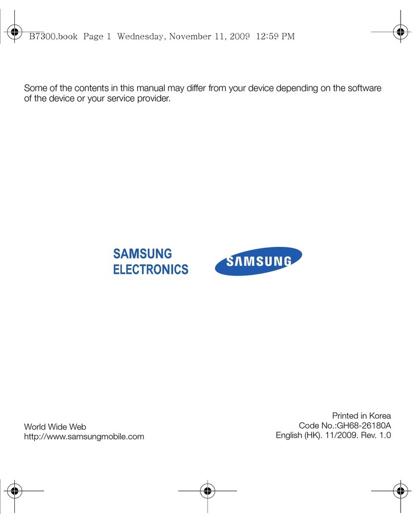 Samsung GT-B7300 User manual