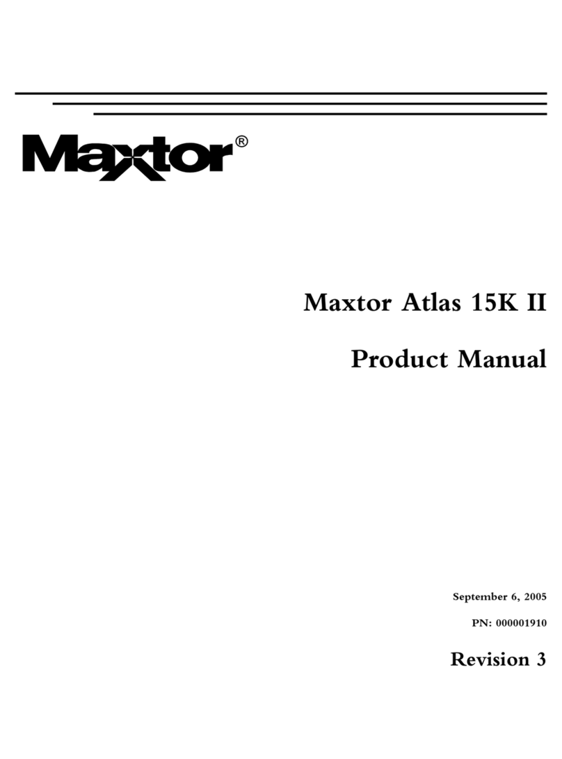 Maxtor Atlas SCSI Drive 15K II User manual