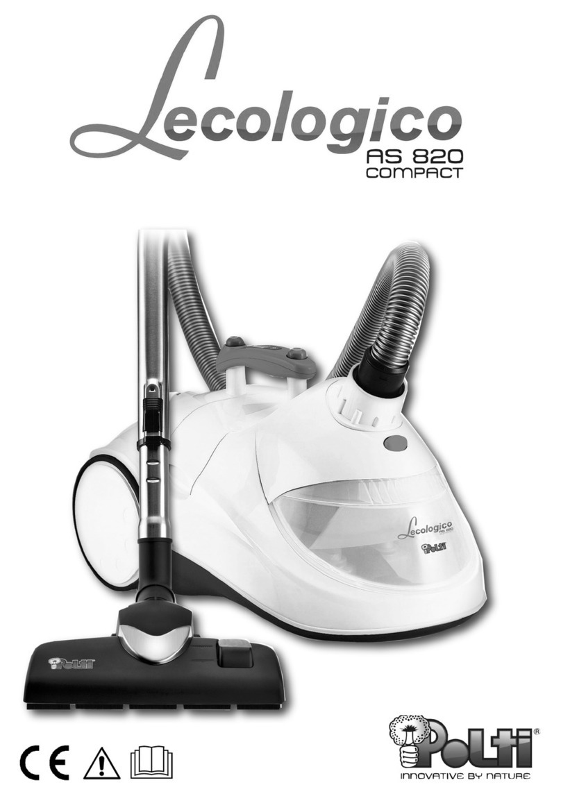POLTI LECOLOGICO AS 820 COMPACT Usage instructions