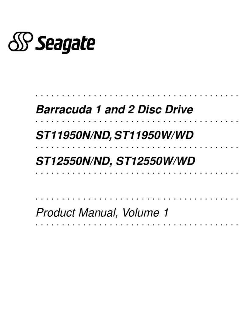 Seagate Barracuda ST12550W User manual