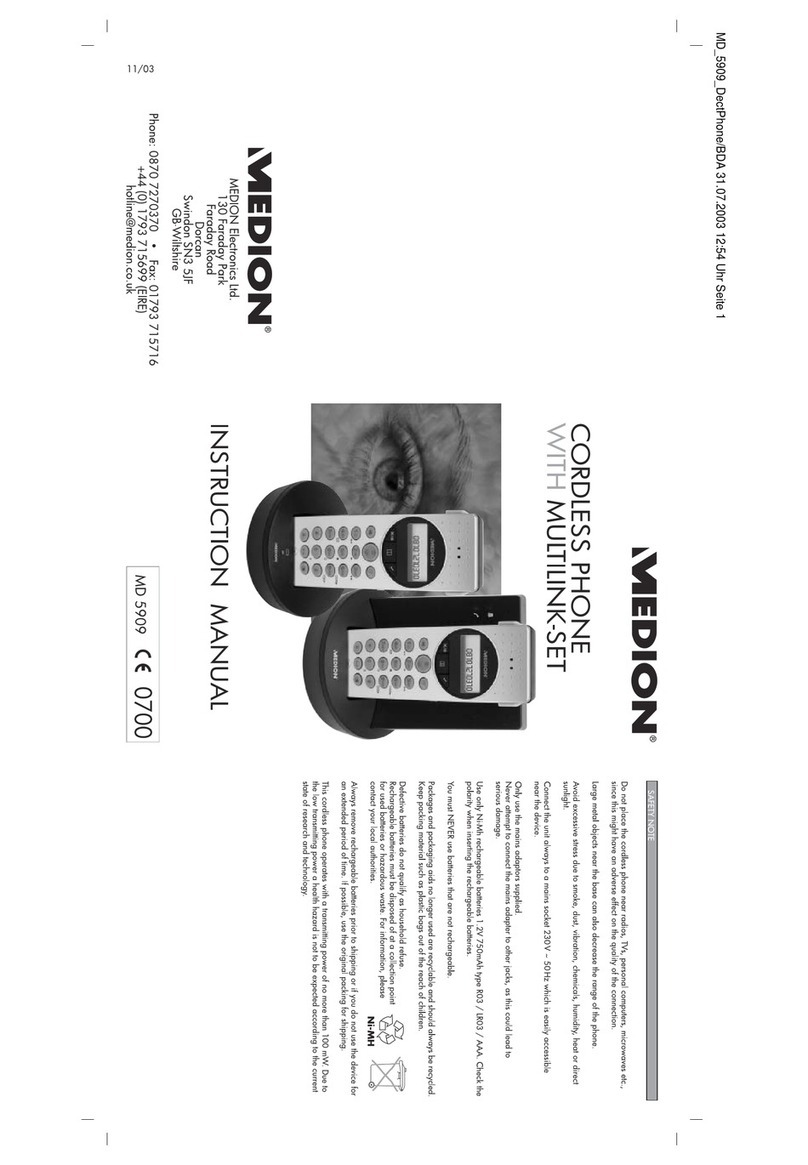 Medion MD 5909 instruction manual