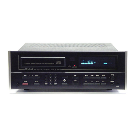 McIntosh MCD 7005 User manual