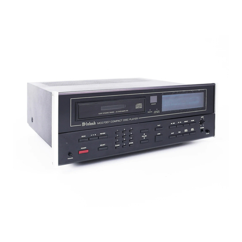 McIntosh MCD 7007 User manual