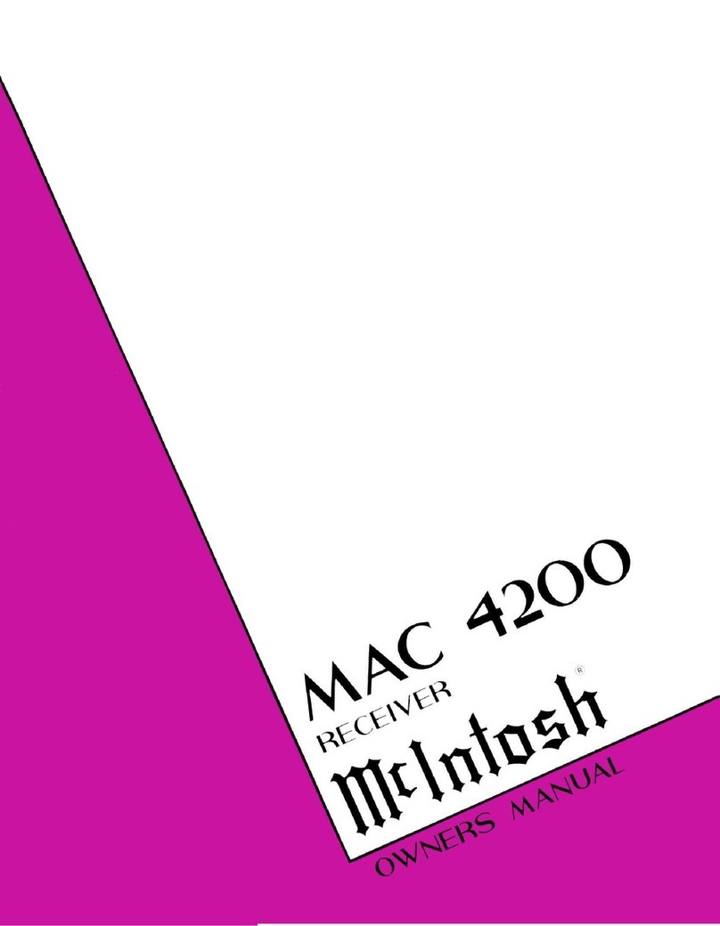 McIntosh MAC 4200 User manual McIntosh MAC 4200 User manual