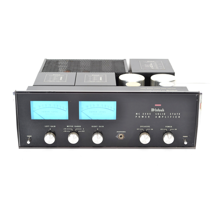 McIntosh MC2505 owner's manual