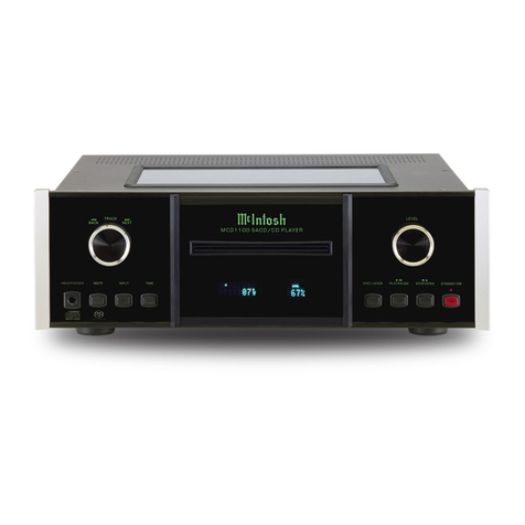 McIntosh MCD1100 User manual