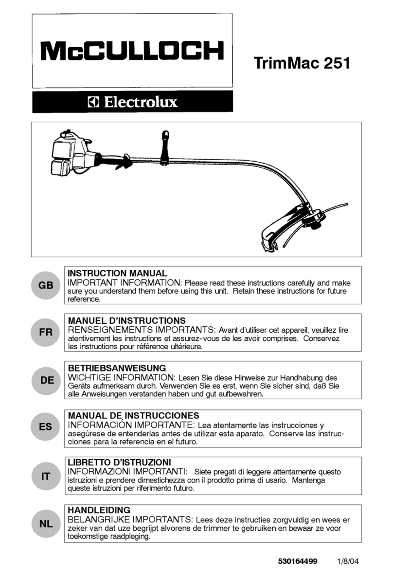 McCulloch TrimMac 251 instruction manual