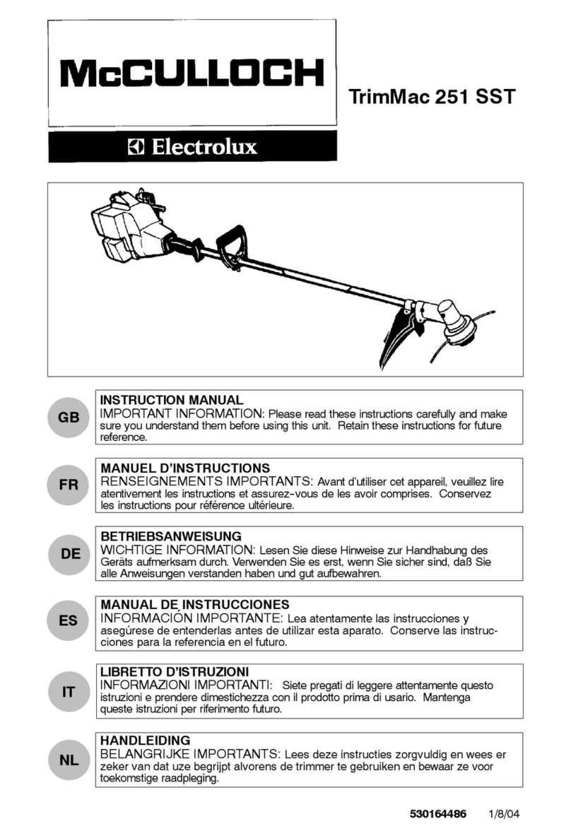 McCulloch TrimMac 251 SST User manual