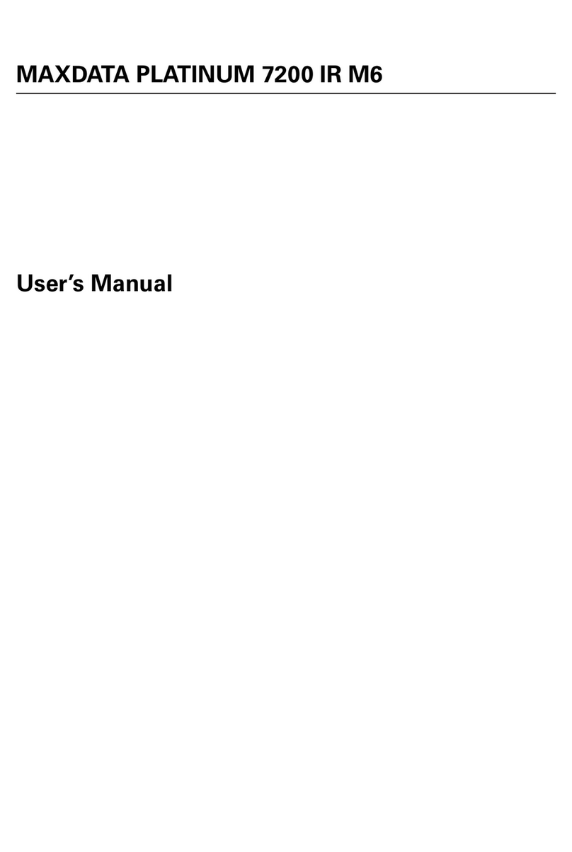 MAXDATA PLATINUM 7200 IR user manual