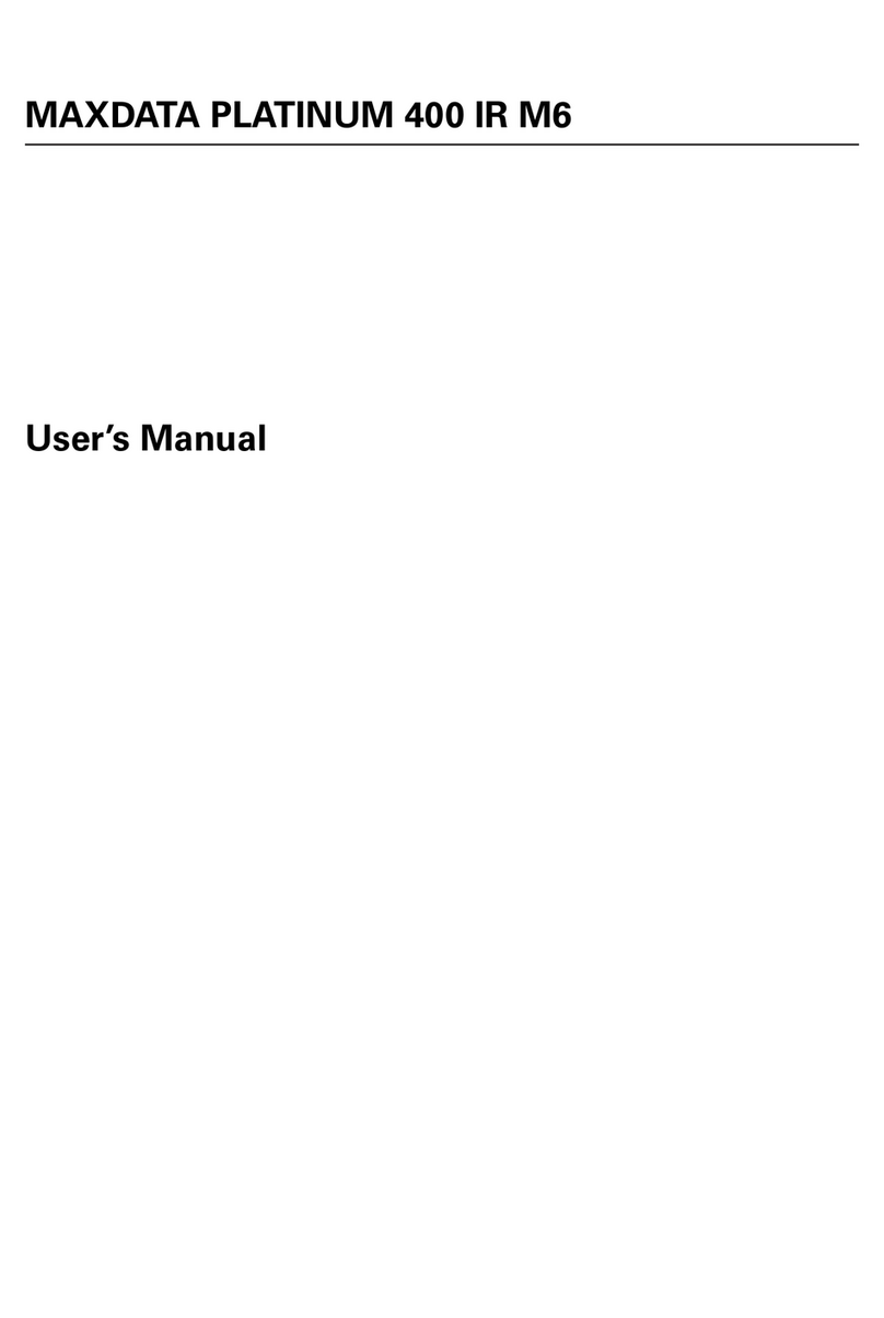 MAXDATA PLATINUM 400IR M6 user manual