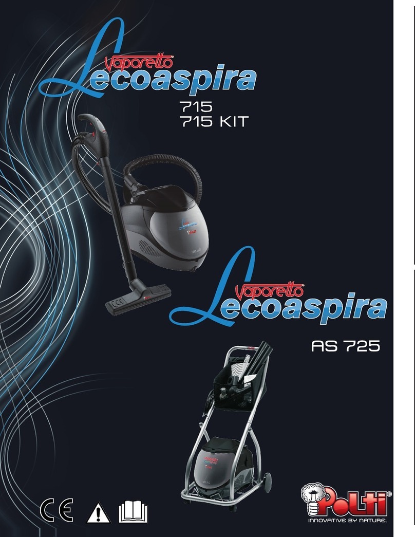 POLTI VAPORETTO LECOASPIRA AS 725 Usage instructions