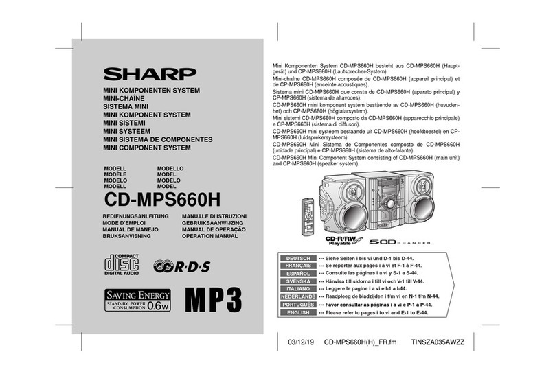 Sharp CD-MPS660H User manual