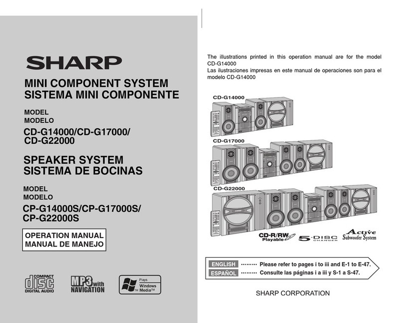 Sharp CD G14000 User manual