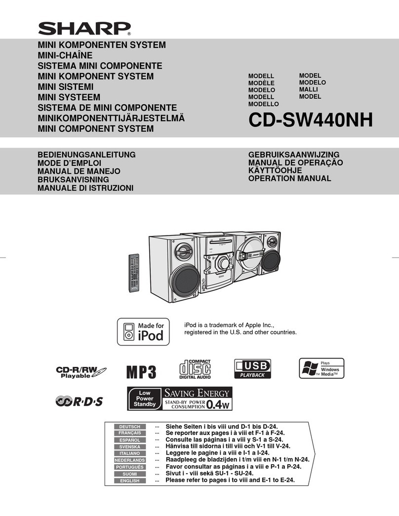 Sharp CD-SW440NH User manual